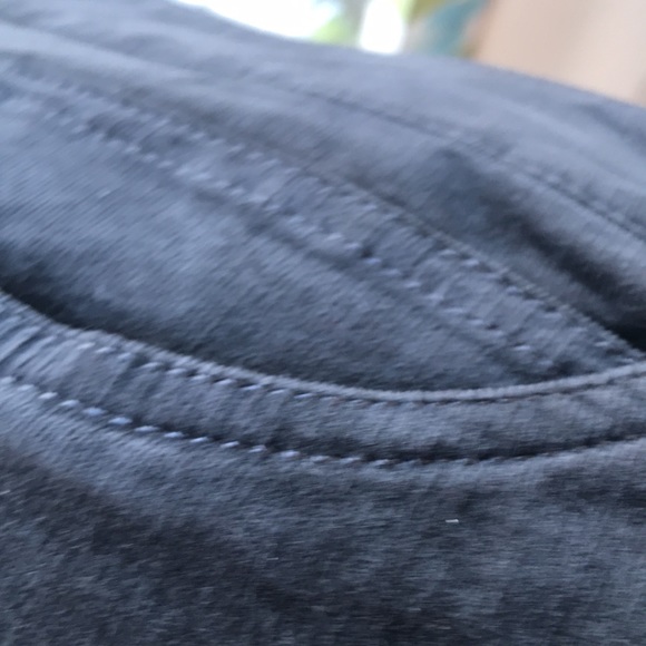 Eileen Fisher NWT charcoal gray pinwale corduroy slacks XL; 5 pocket lean jean - Picture 5 of 5
